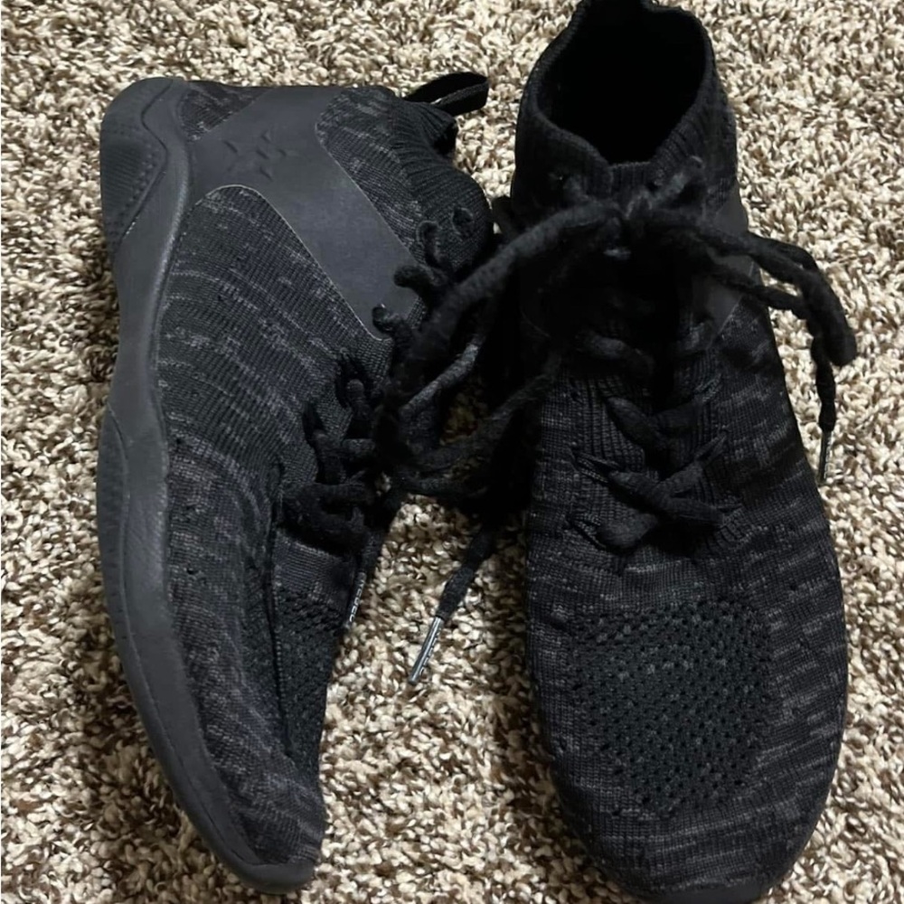 Kids Black Knit Sneakers